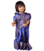 Blue Japani Silk Baby Ready Saree