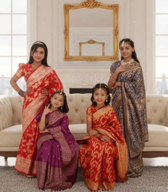 শিশুদের রেডি শাড়ি, Kids Ready Saree