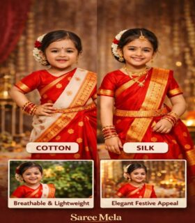 Cotton vs Silk Baby Ready Saree