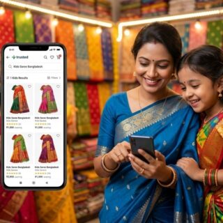 Kids Ready Saree for Eid