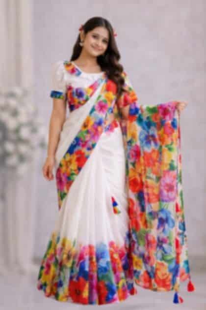 Pohela Boishakh Premium Chandi Silk Digital Print Saree